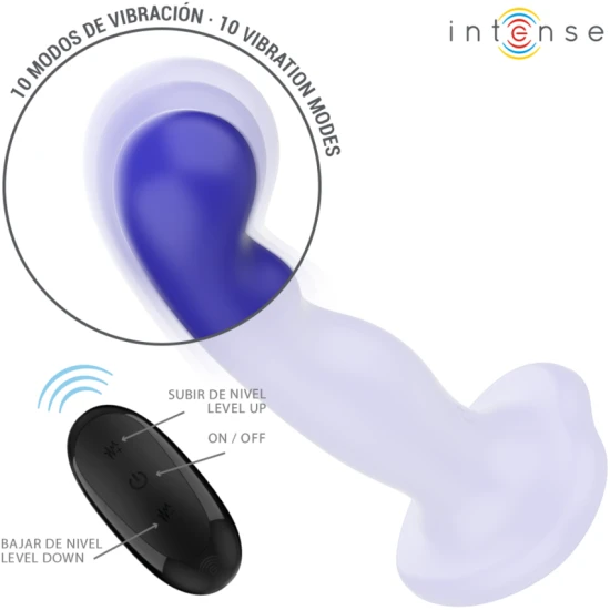 INTENSE - Vibrator tip Shorty, albastru