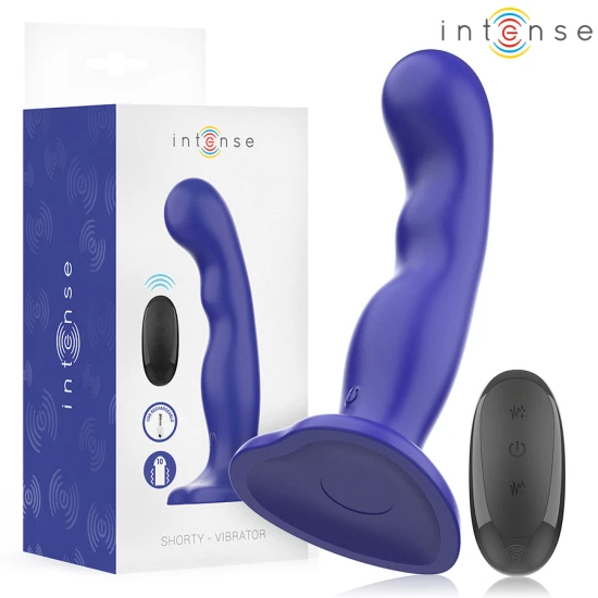 INTENSE - Vibrator tip Shorty, albastru