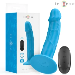 Vibrator Realistic Phoebe - 10 Vibrații, Albastru, Control de la Distanță