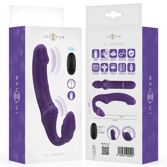 Vibrator INTENSE - JILL, Violet, 20 cm