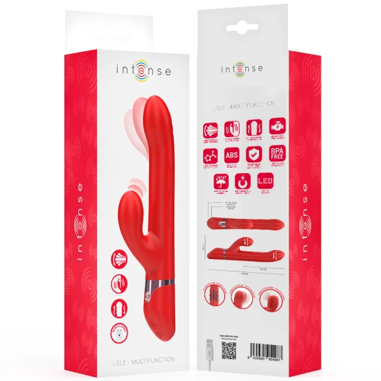 INTENSE - LELE Vibrator multifunctional, Rotating & Oscillation & Stimulation, Roz