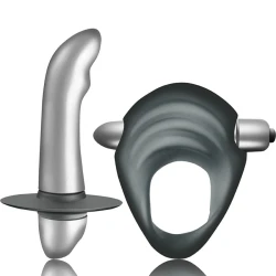 Set jucării pentru cupluri, Vibrator prostată + inel pentru penis, pentru începători