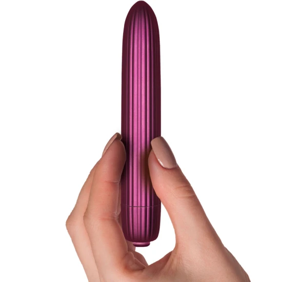 HERA - Vibrator tip glonț texturat, Roz
