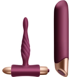 Set vibrator clasic + dop anal pentru începători