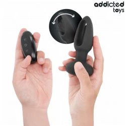 Plug anal cu limbă vibratoare și telecomandă