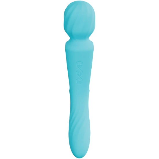 Vibrator Wanda - Dublă Stimulare, Aqua, Mărime Unică