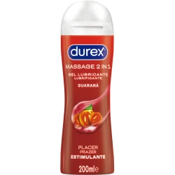 DUREX - Gel lubrifiant și de masaj stimulativ, Guarana, 200 ml
