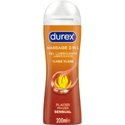 DUREX - Gel pentru masaj și lubrifiant 2 în 1, Ylang Ylang, 200 ml