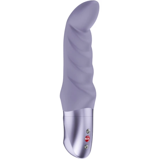 Vibrator G-spot curbat din material body-safe, violet deschis
