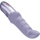 Vibrator G-spot curbat din material body-safe, violet deschis