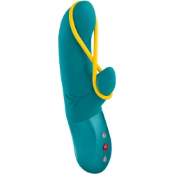 Vibrator rabbit AMORINO din silicon, aquamarine
