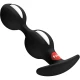 Plug anal B-Balls Duo din silicon, negru