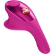 Vibrator pentru degete din silicon, magenta