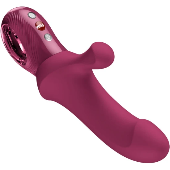 Iepuraș masturbator cu împingere curbată BI STRONIC, vin roșu