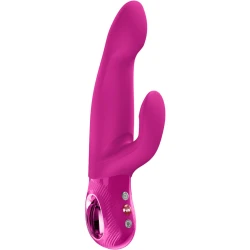 Vibrator rabbit thrusting din silicon, magenta