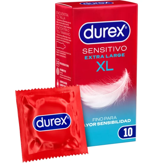 DUREX - Prezervative Tip Produs Sensibile XL, Extra Largue, Roz