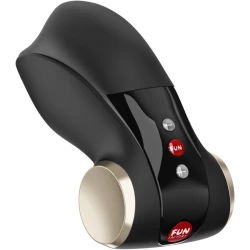 Vibrator masturbator glans din silicon, negru