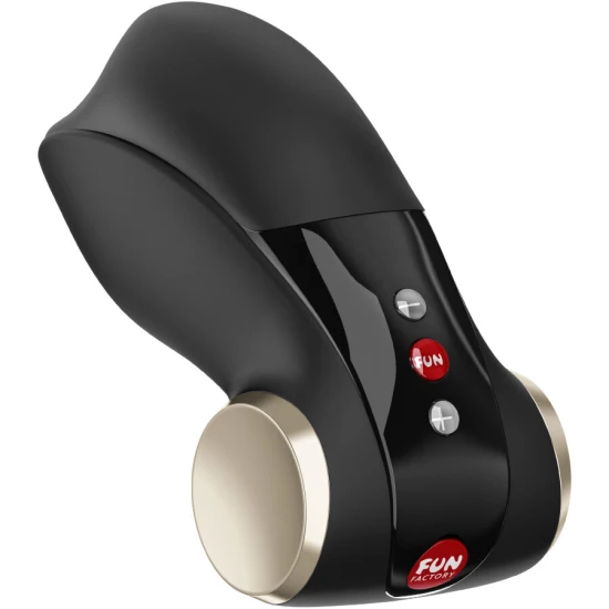Vibrator masturbator glans din silicon, negru
