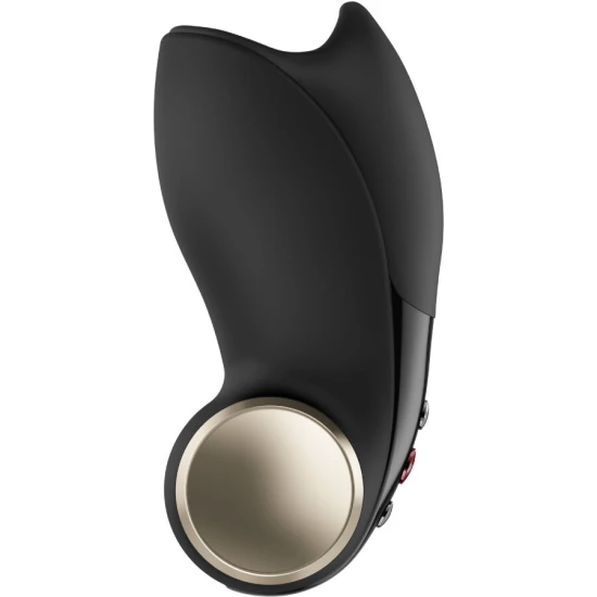 Vibrator masturbator glans din silicon, negru