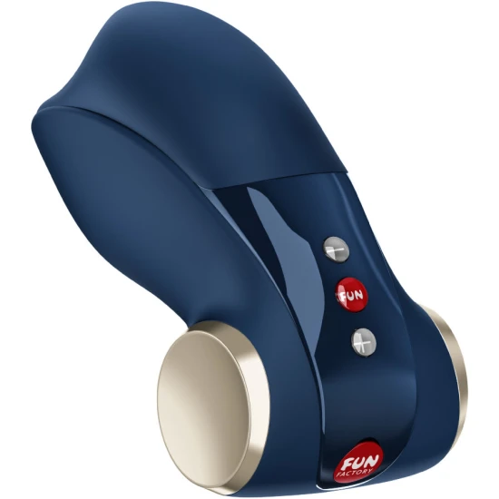 Vibrator masturbator glans Cobra Libre II din silicon, albastru