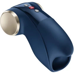 Vibrator masturbator glans Cobra Libre II din silicon, albastru
