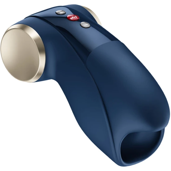 Vibrator masturbator glans Cobra Libre II din silicon, albastru
