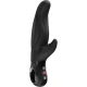 Vibrator rabbit LADY BI din silicon, negru, 8.6 inchi