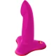Dildo flexibil G-spot din silicon, magenta, S