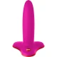 Dildo flexibil G-spot din silicon, magenta, S