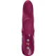 Vibrator MISS BI Rabbit din silicon, roșu vin, mărime universal