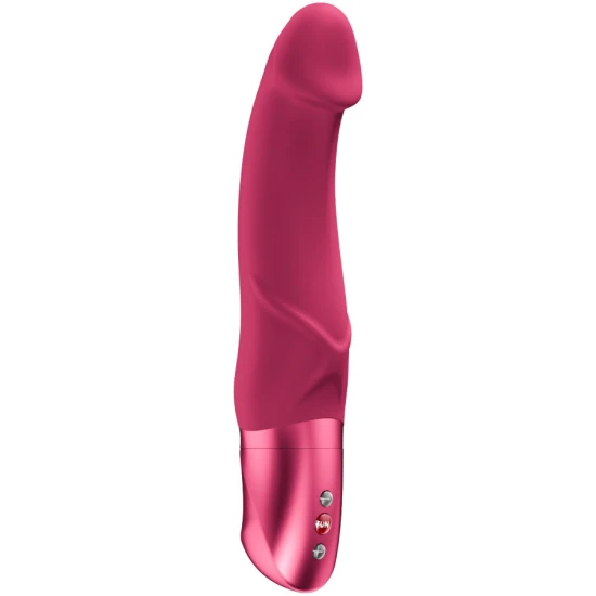 Vibrator G-Spot curbat din silicon, zmeură