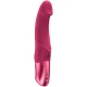 Vibrator G-Spot curbat din silicon, zmeură