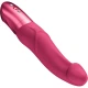 Vibrator G-Spot curbat din silicon, zmeură