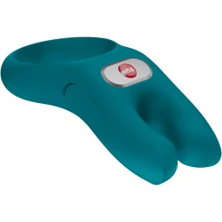 Inel vibrator pentru penis NŌS din silicon, Bottle Green