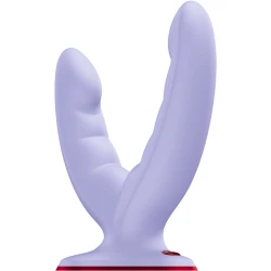 DILDO CU VIBRAȚII Dublu, Mov