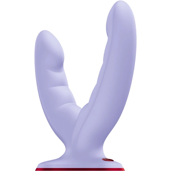 DILDO CU VIBRAȚII Dublu, Mov