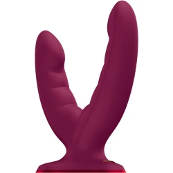 DILDO DUBLĂ CU MOTOR Tip Produs, Vin Roșu