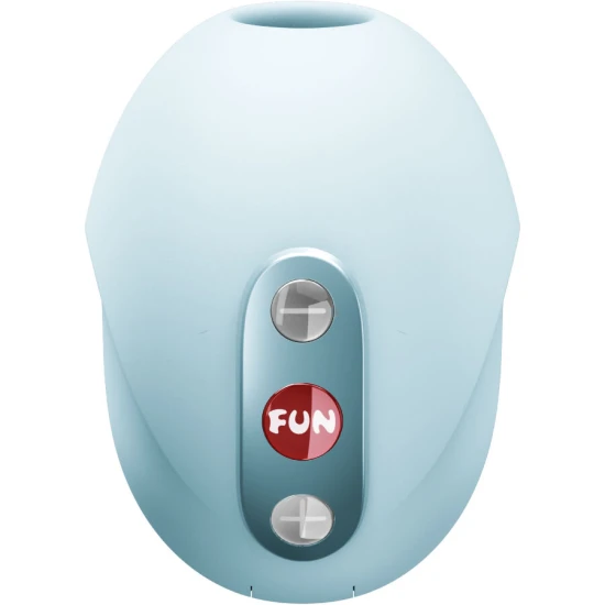 Vibrator cu Air Pulse din silicon, Ice Blue, SEDUCTION
