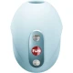 Vibrator cu Air Pulse din silicon, Ice Blue, SEDUCTION