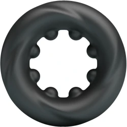 Inel penis din silicon, negru, Model 4