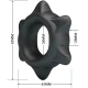 Inel din silicon Ethaniel, Model 11, Negru