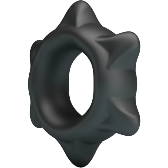 Inel din silicon Ethaniel, Model 11, Negru