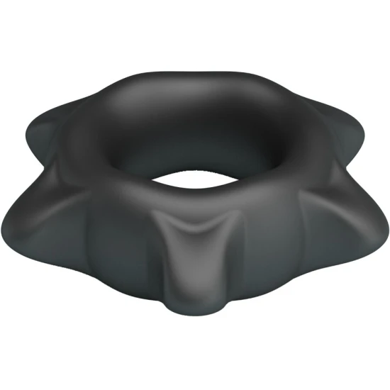 Inel din silicon Ethaniel, Model 11, Negru