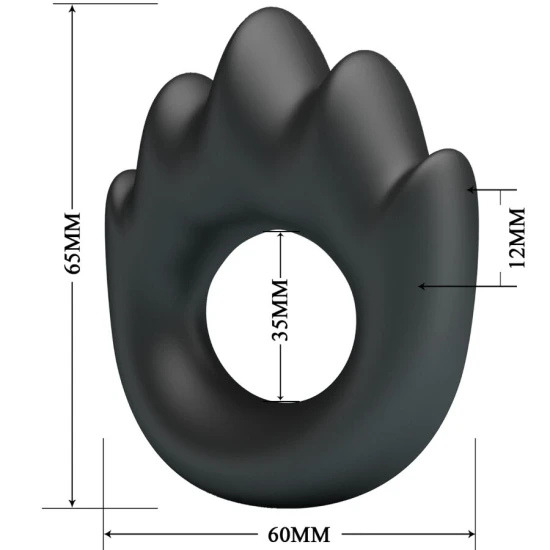 Inel din silicon pentru stimulare Model 13, Roz