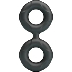 Inel dublu din silicon Radwan Model 19, Roz