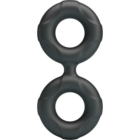 Inel dublu din silicon Radwan Model 19, Roz