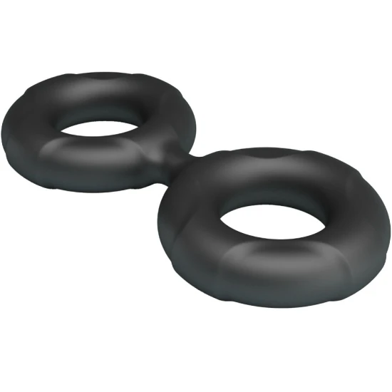 Inel dublu din silicon Radwan Model 19, Roz
