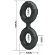 Inel dublu din silicon Radwan Model 19, Roz