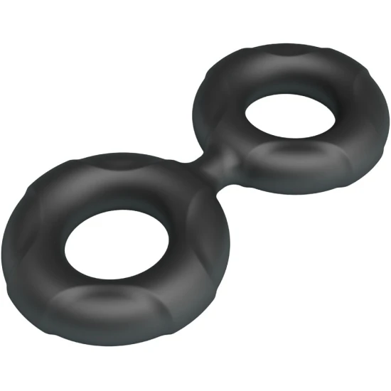 Inel dublu din silicon Radwan Model 19, Roz