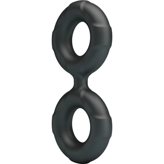 Inel dublu din silicon Radwan Model 19, Roz